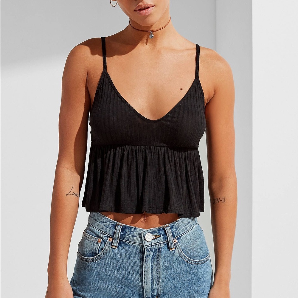 Urban Outfitters Black Knit Cami
